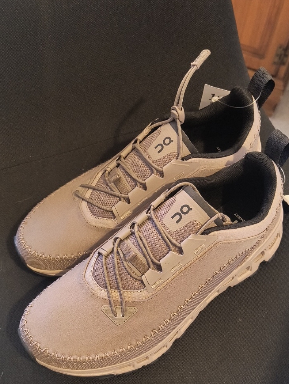 On Clouds Sneakers in Taupe Beige